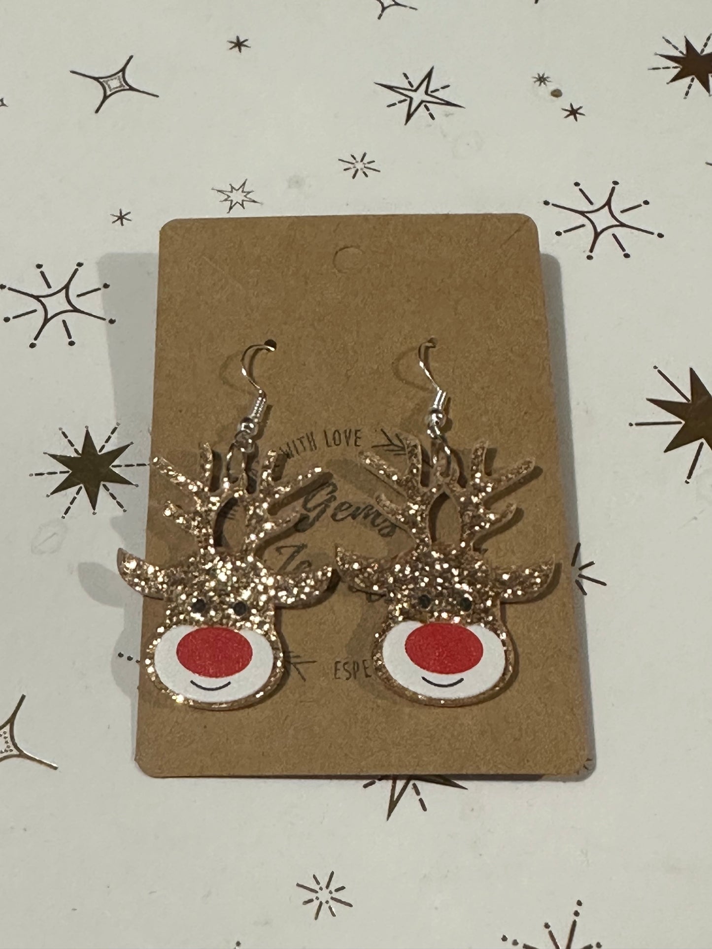 Reindeer Dangle Earrings