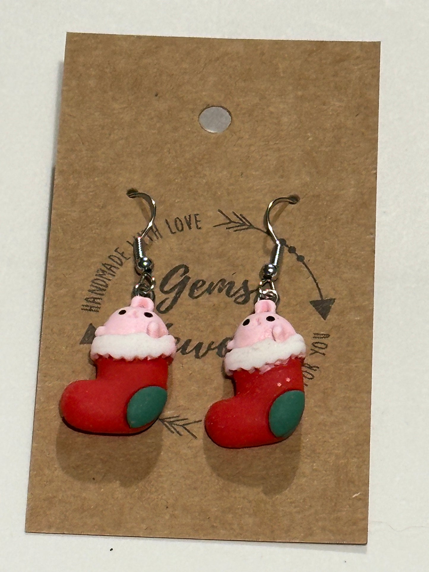 Santa Sack Dangle Earrings