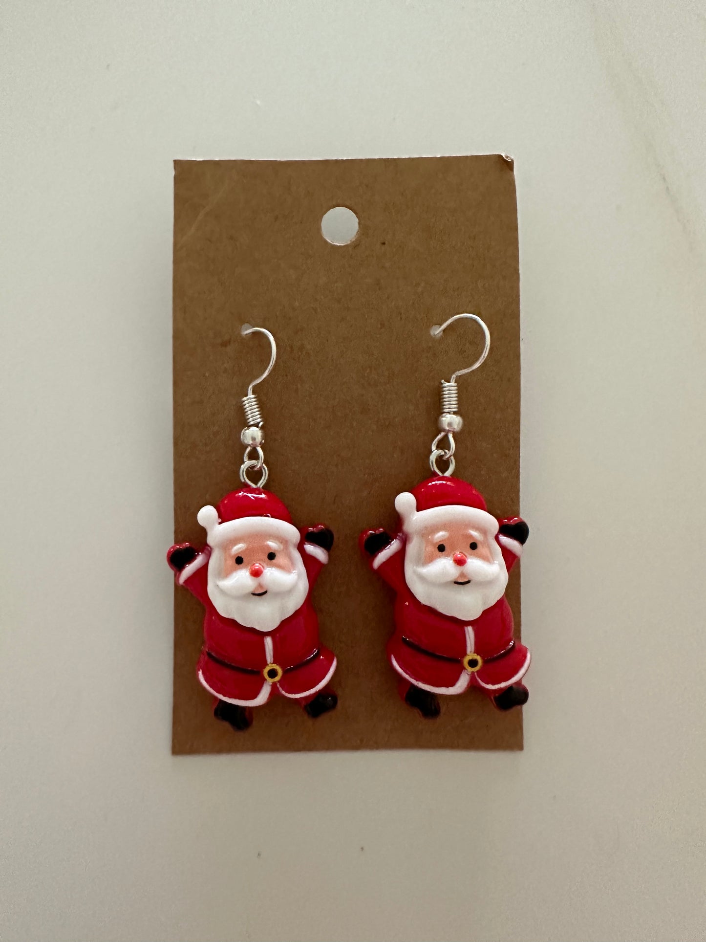 Dancing Santa Dangling earrings