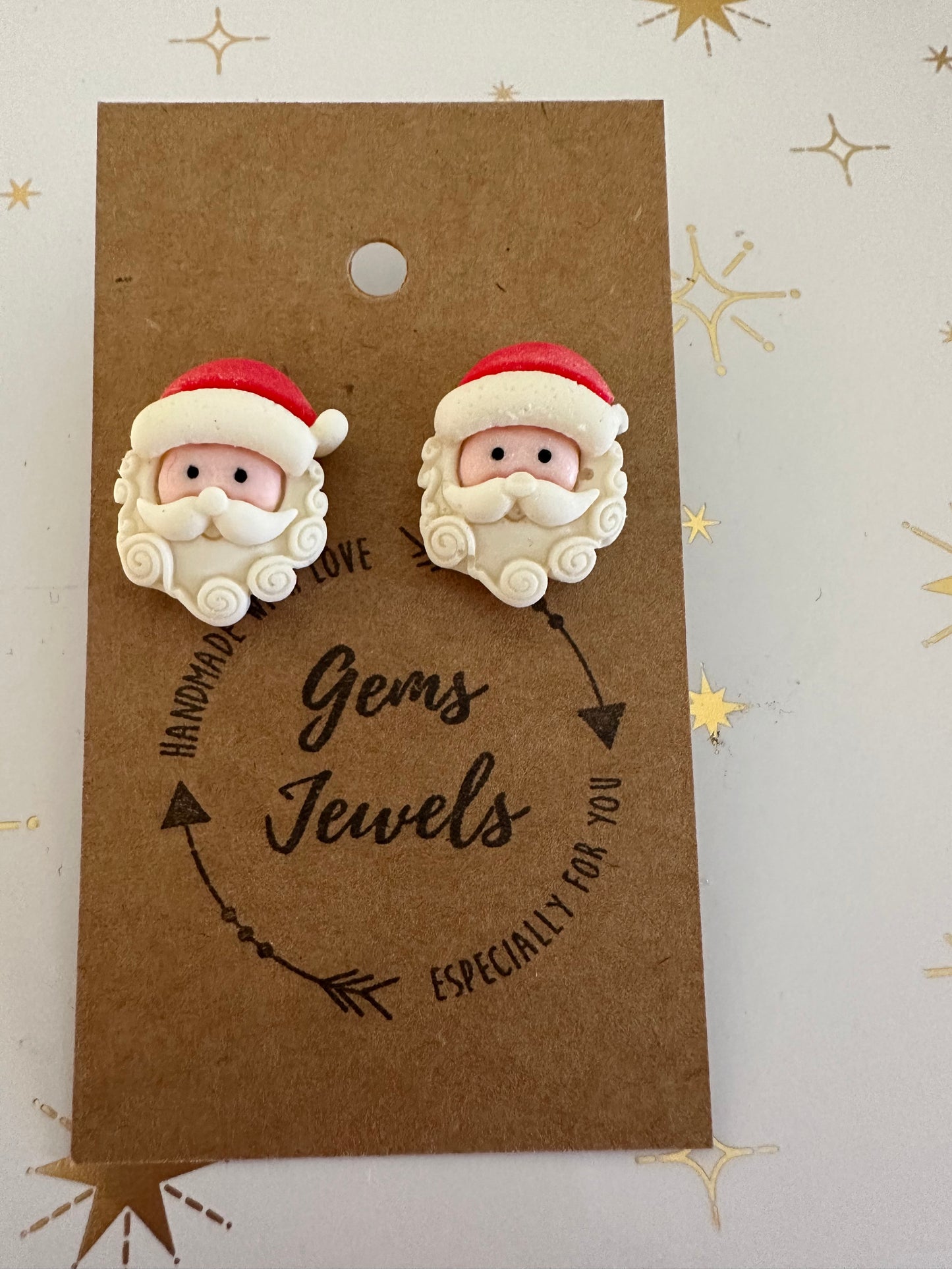 Santa Face Studs