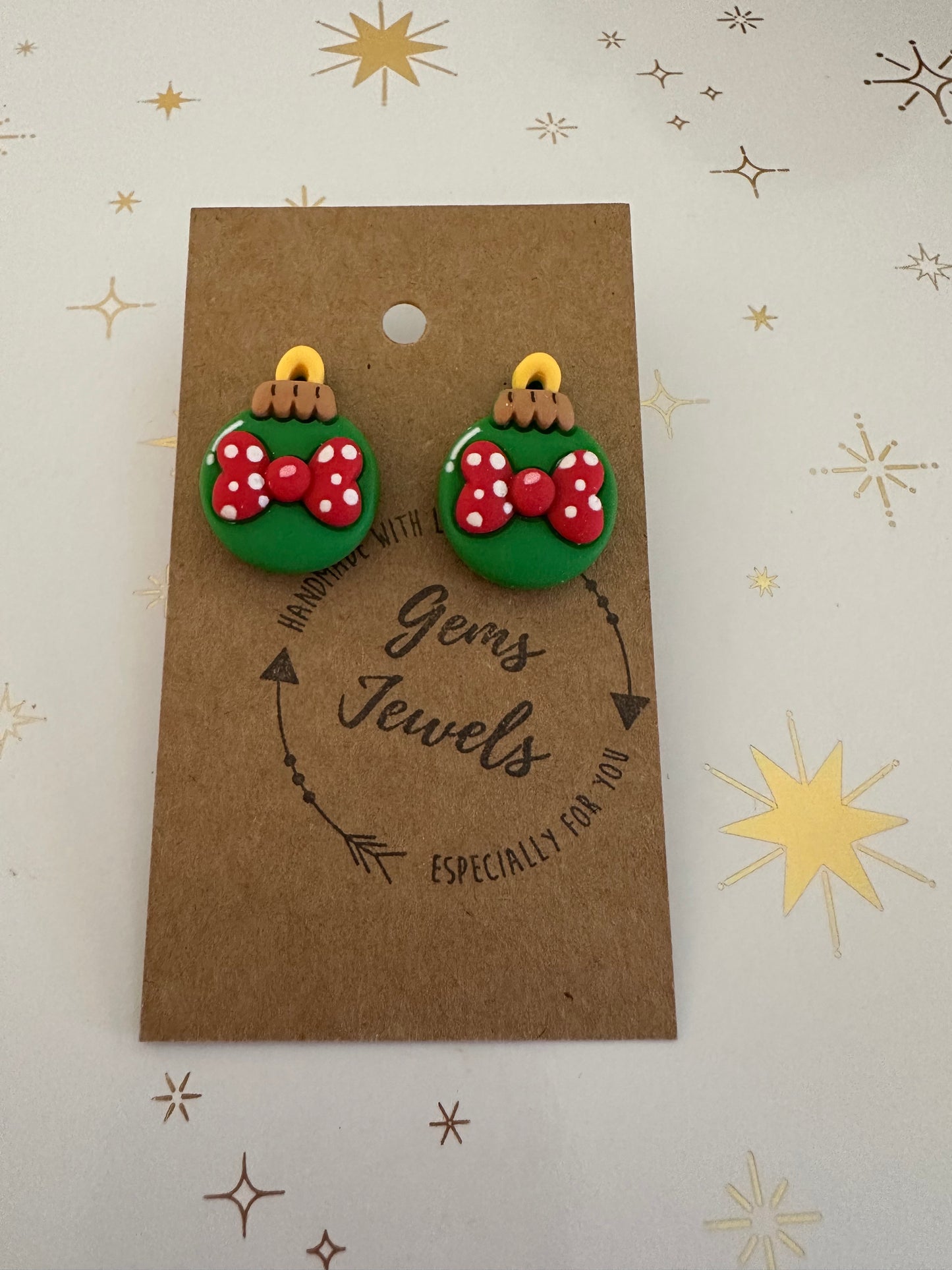 Christmas Bauble Studs