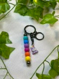 Unicorn and rainbow Keyring