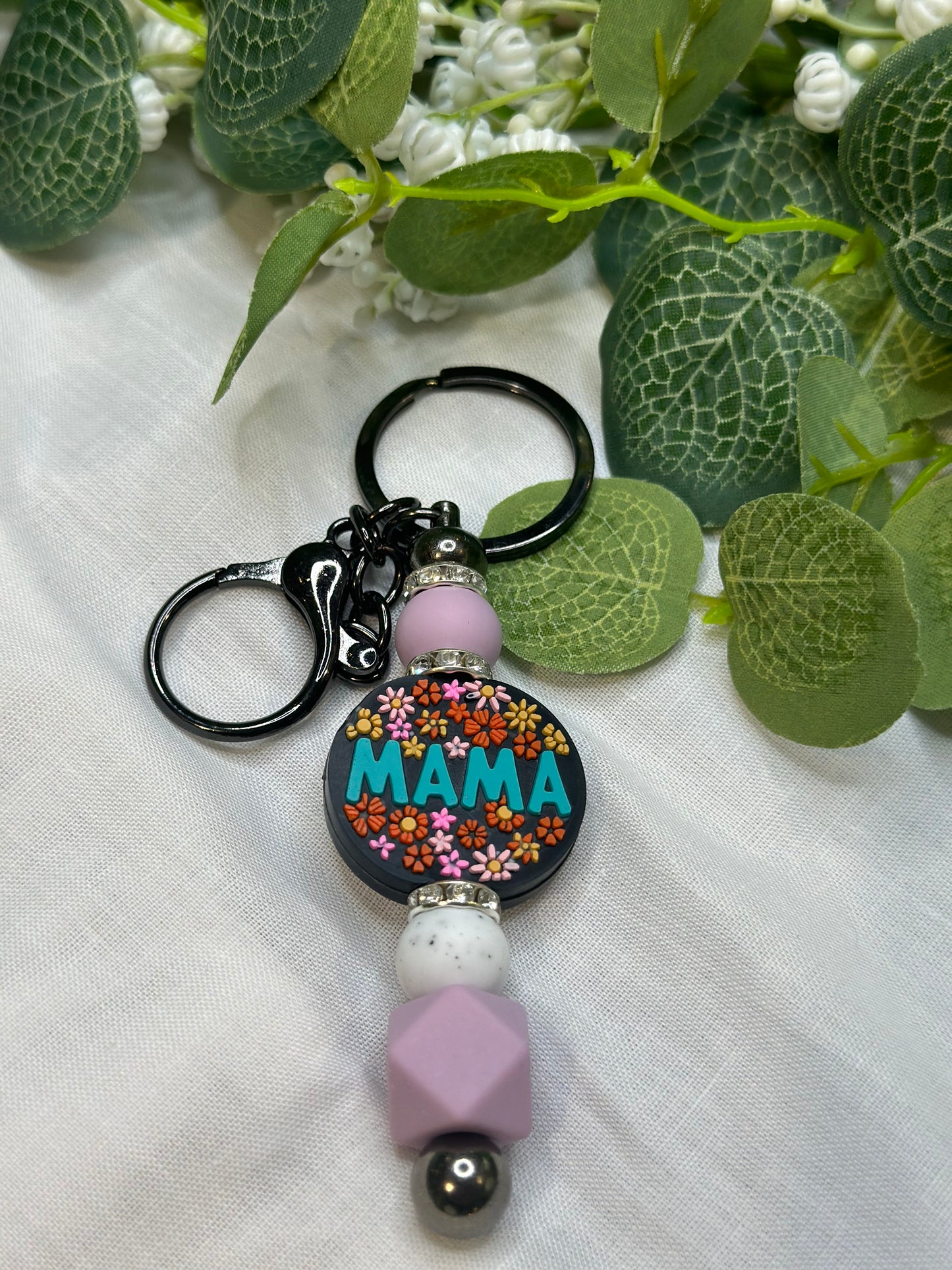 Mother's Day Keyring- Mama Bead