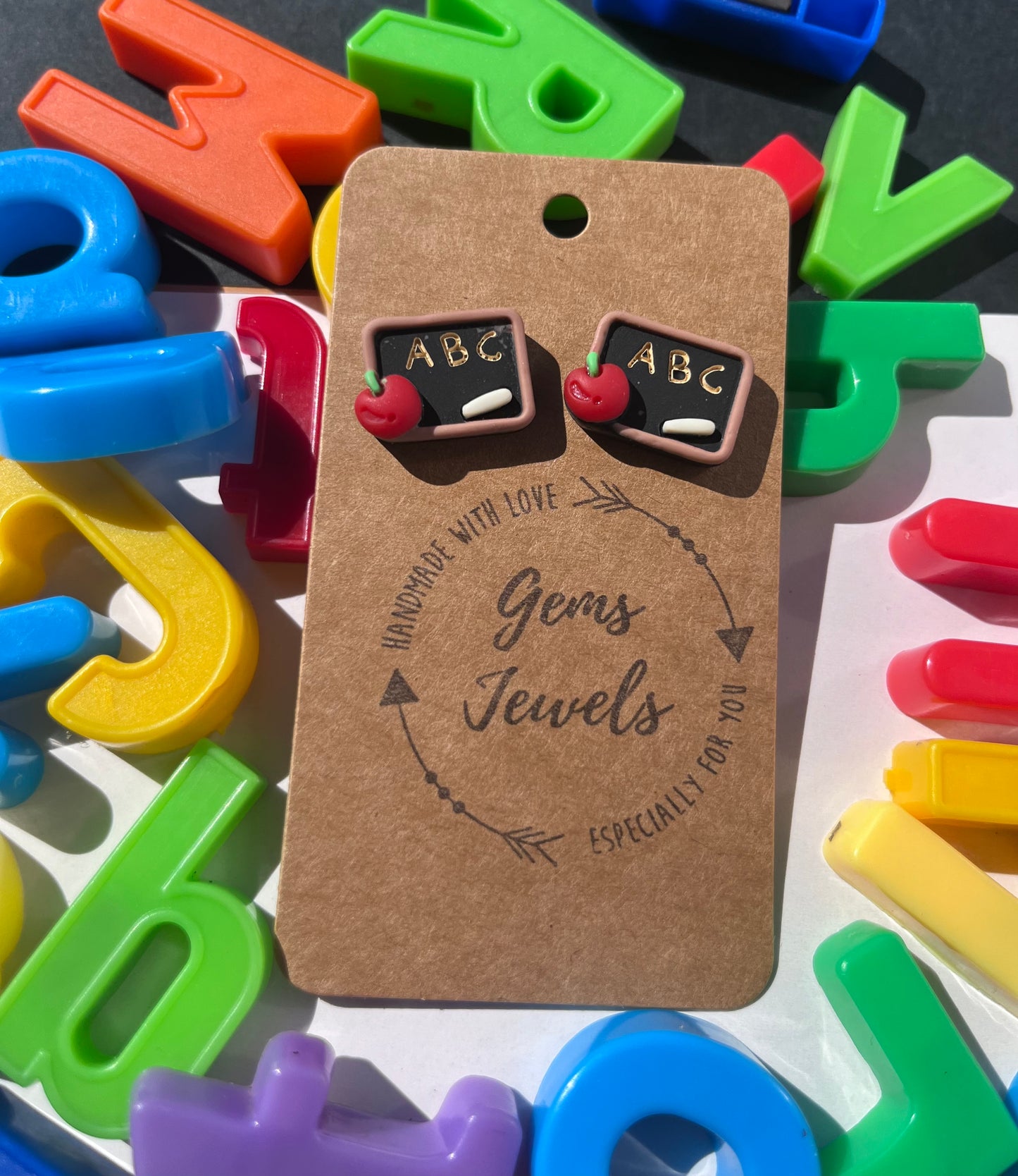 Chalkboard Stud Earrings