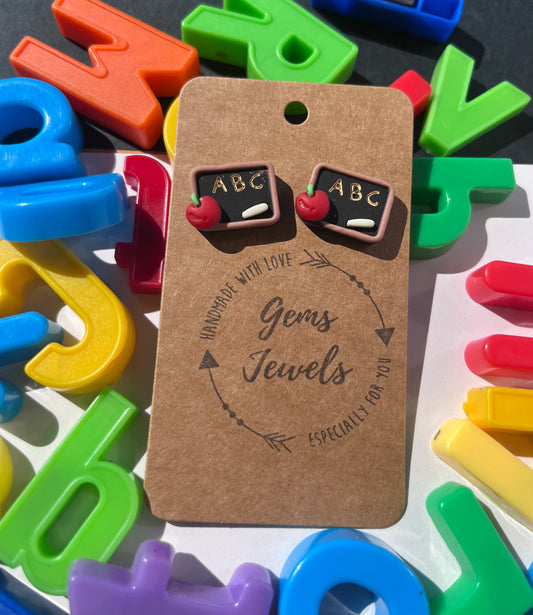 Chalkboard Stud Earrings