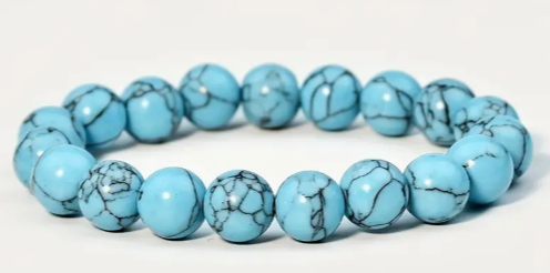 Turquoise stone-Beaded Bracelet